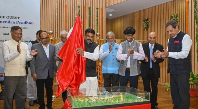 Union minister Dharmendra Pradhan unveiled the prototype design of medical school